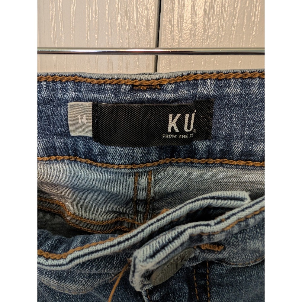 KUT from the Kloth Straight Leg Women's Size 14 Denim Blue Jeans - Picture 4 of 9